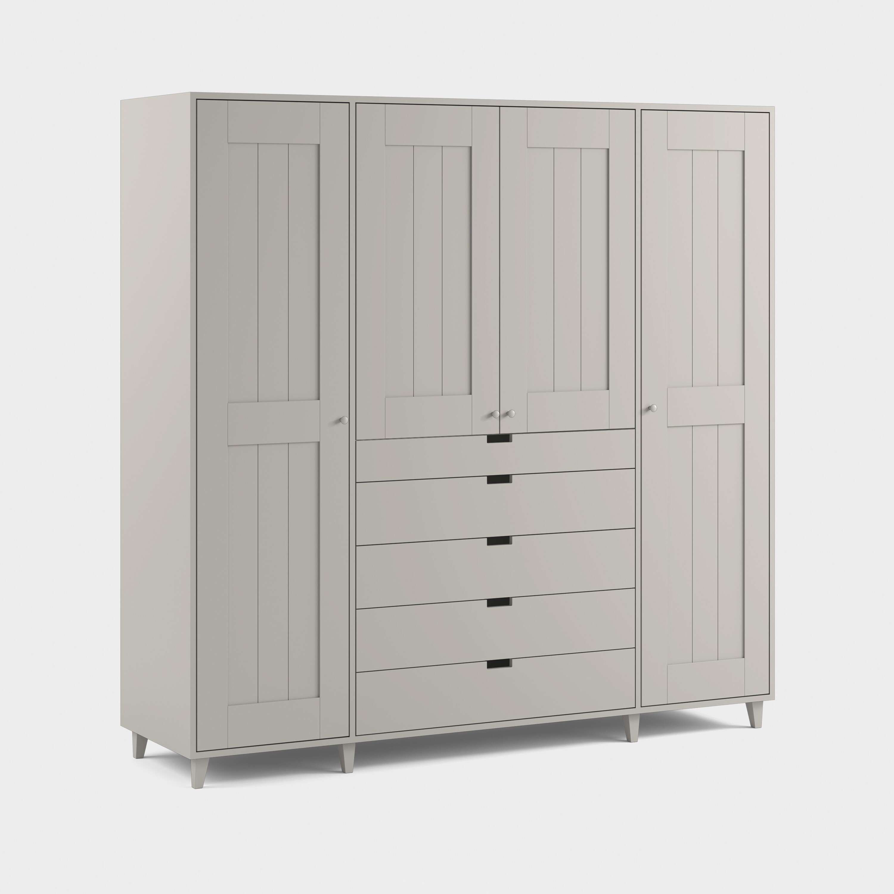 Massiv wardrobe with drawers H10/M121