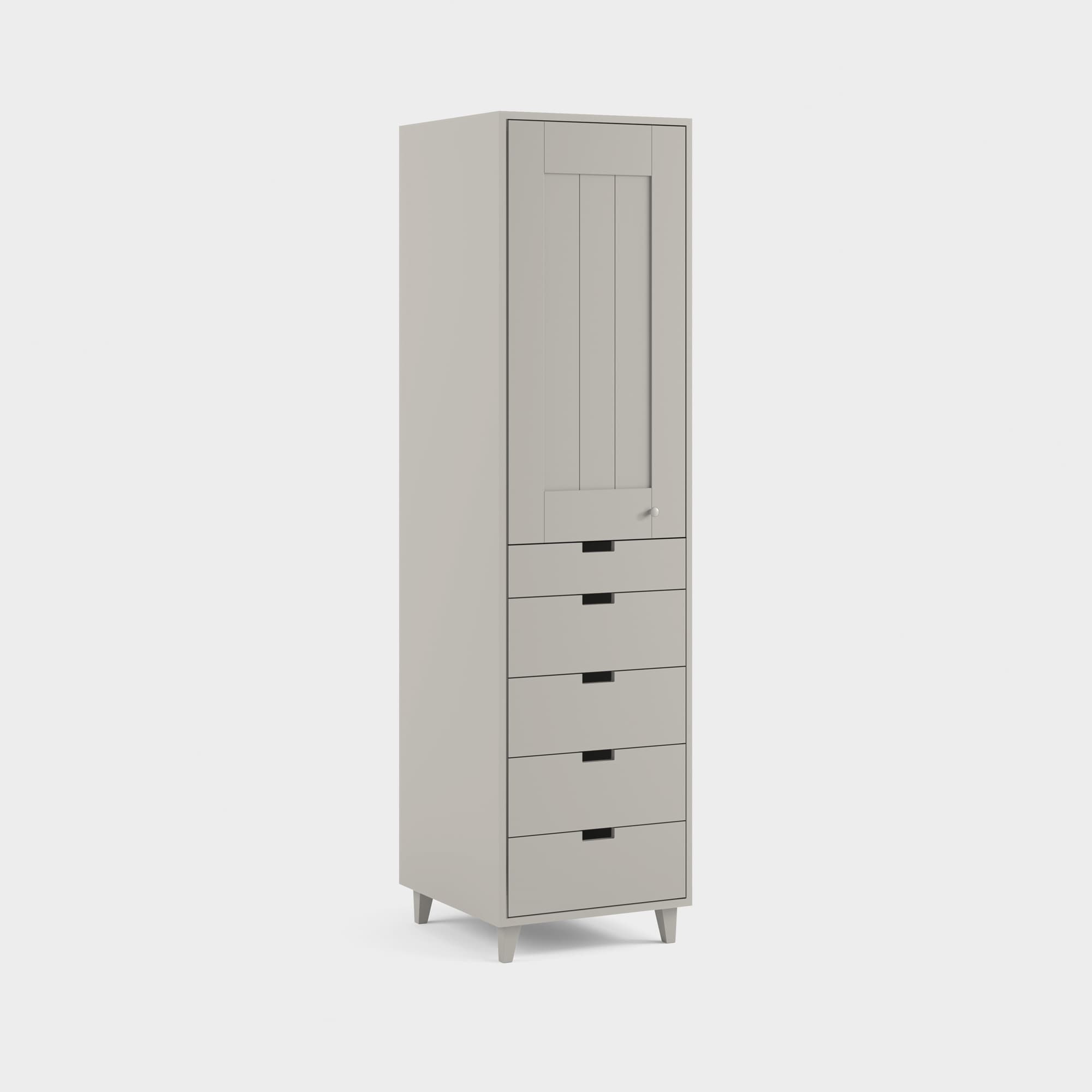 Massiv wardrobe with drawers H10/M1, 58 cm