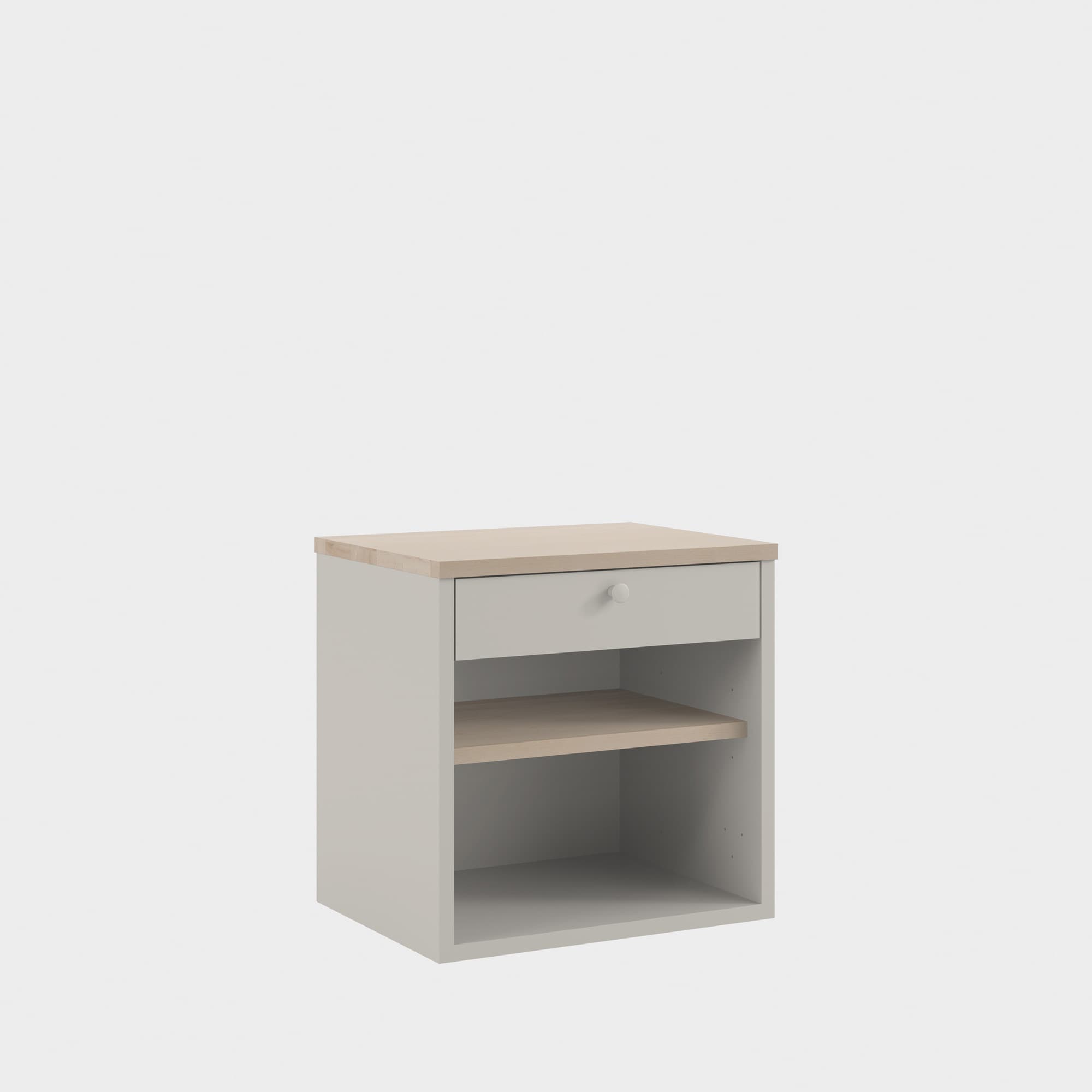 miniMassiv shelf with drawer H2/M1