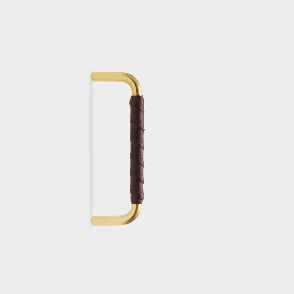 Leather-coated handle