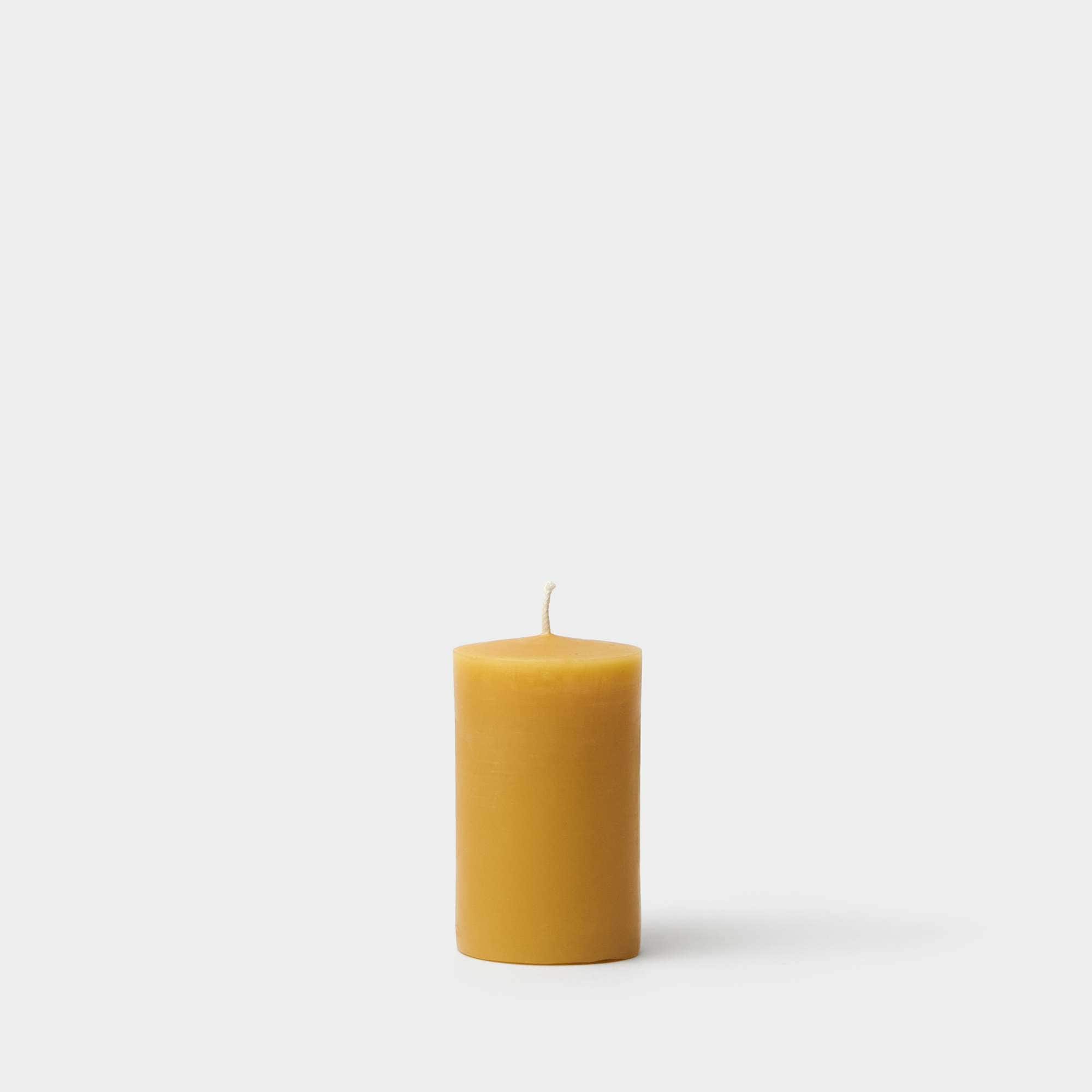 Block candle beeswax