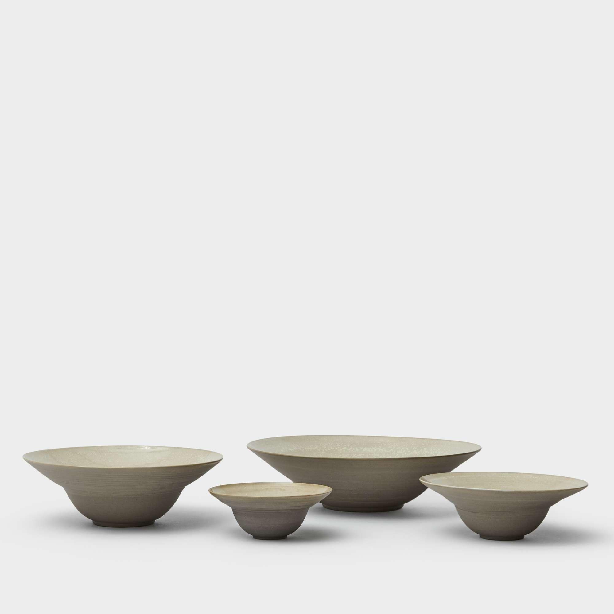 Bowl with rim crystal glaze/brown 15 cm