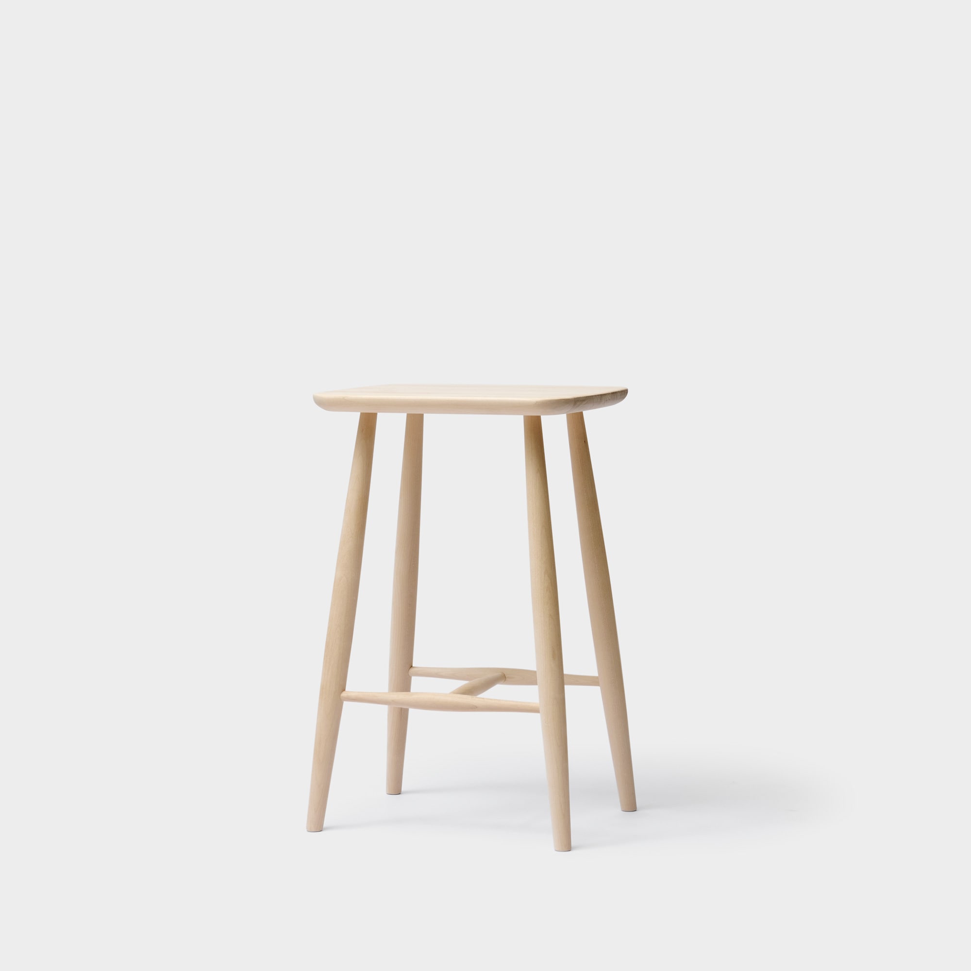 Pinn Stool Straight high birch