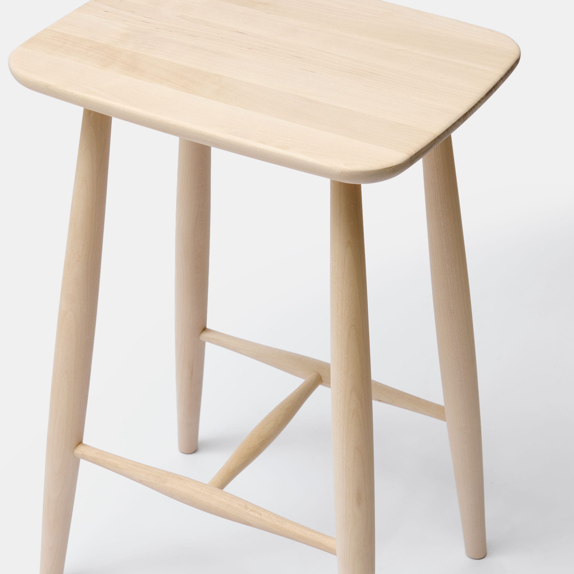 Pinn Stool Straight high birch