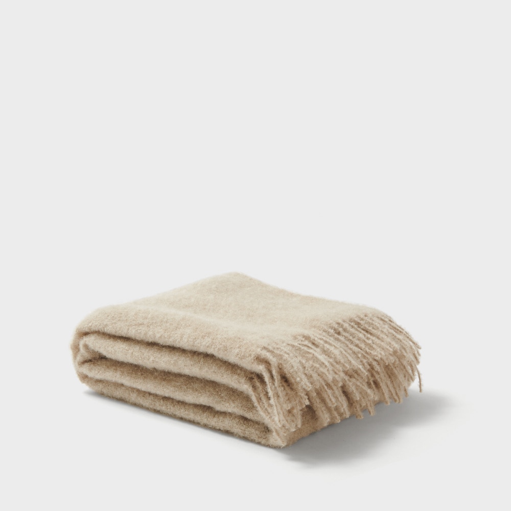Blanket Mohair with fringes