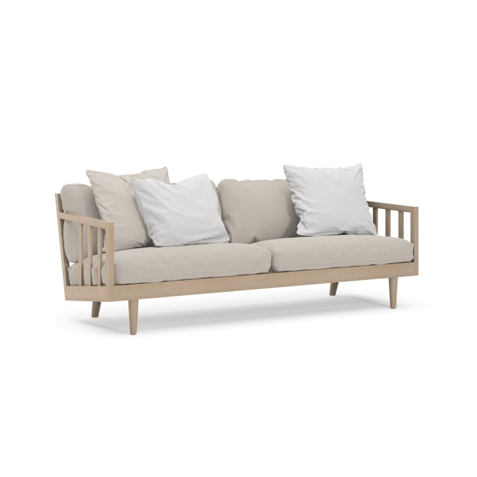 Wooden sofa Straight